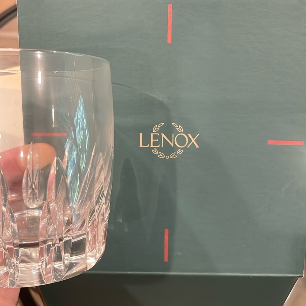 Lenox Firelight Double Old Fashioned Glasses Set of 4 NEW